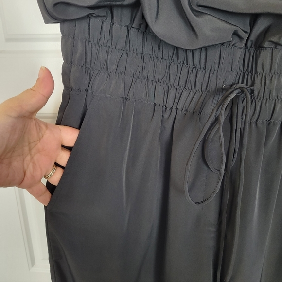 eShakti Women's black sleeveless jogger jumpsuit size Large/ 12 - Picture 4 of 9